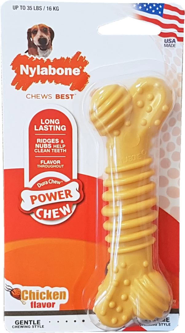 NylaBone Dura Chew Ridges Bot Kip M 3 NylaBone Dura Chew Ridges Bot Kip M