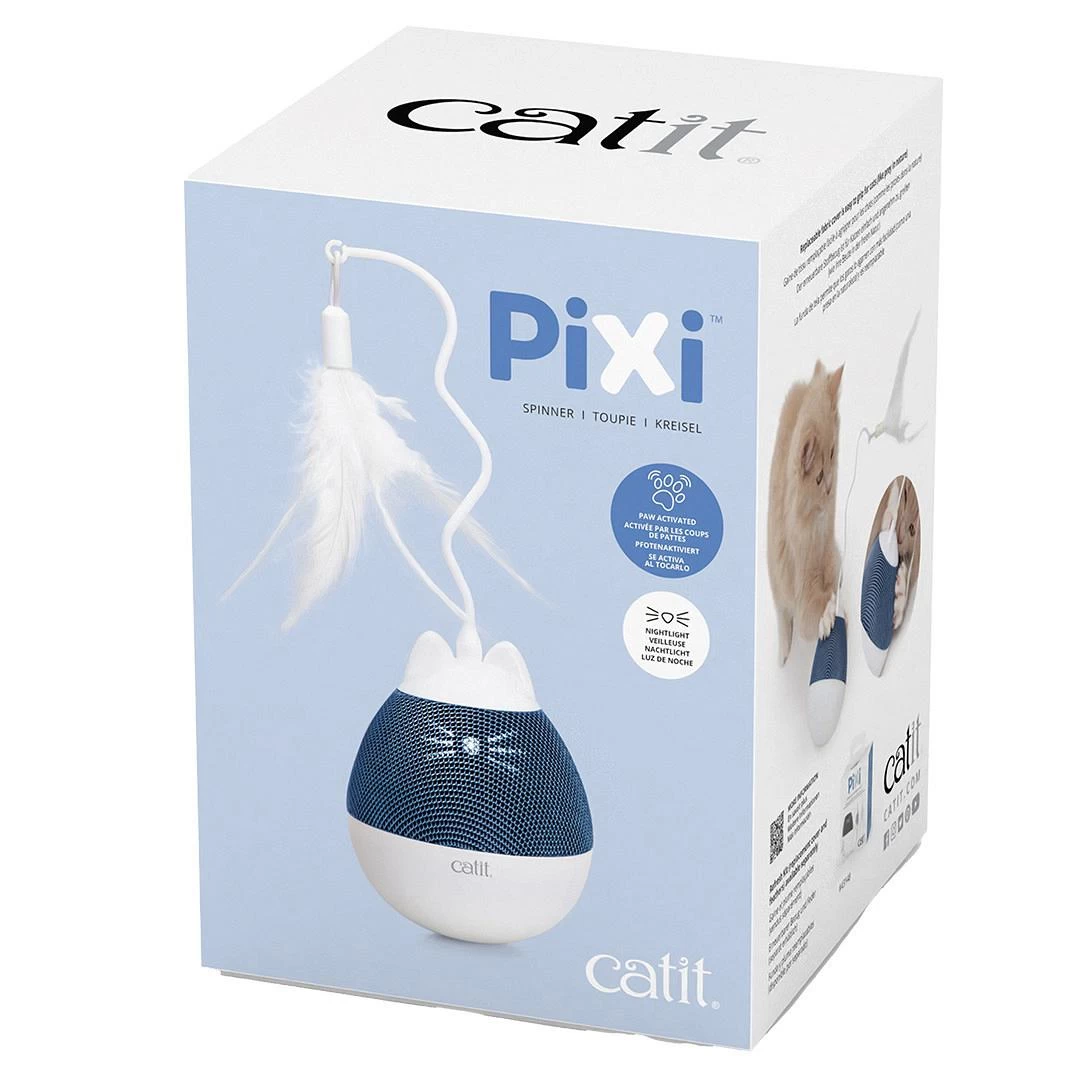 Catit Pixi Spinner Wit/Blauw 4 Catit Pixi Spinner Wit/Blauw - Afbeelding 2