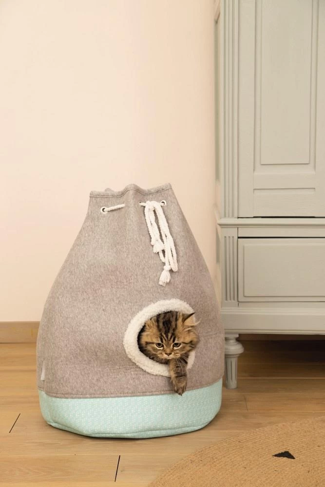 Beeztees Kittenhuis Flo Grijs 4 Beeztees Kittenhuis Flo Grijs - Afbeelding 2