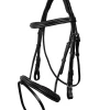 QHP Hoofdstel Luxe Stiksel Zwart -Dierenwinkel 2021zw