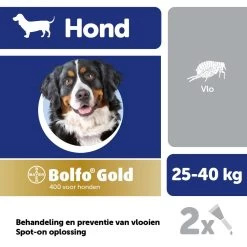 Bolfo Gold 400 Hond 2 Pipetten 5 Bolfo Gold 400 Hond 2 Pipetten -Dierenwinkel 4.007.221.007.517