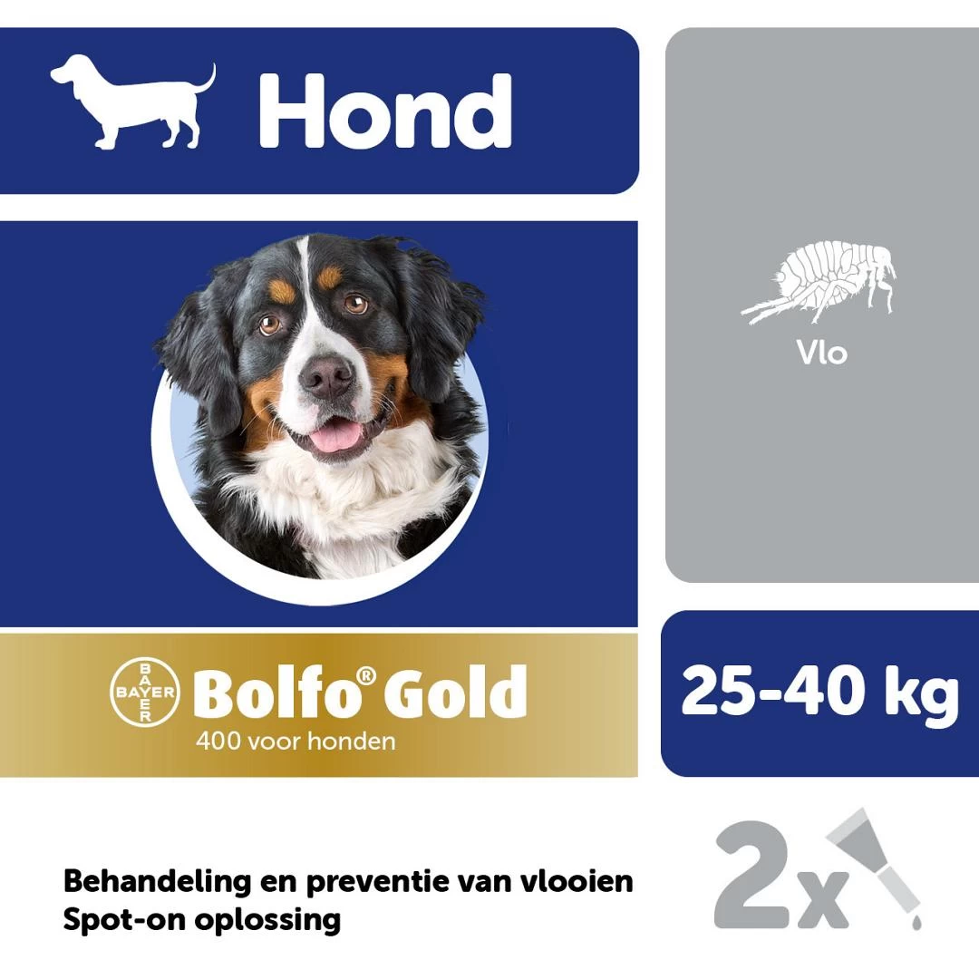 Bolfo Gold 400 Hond 2 Pipetten 4 Bolfo Gold 400 Hond 2 Pipetten - Afbeelding 2