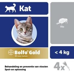 Bolfo Gold Kat 40 4 Pipetten 5 Bolfo Gold Kat 40 4 Pipetten -Dierenwinkel 4.007.221.018.186