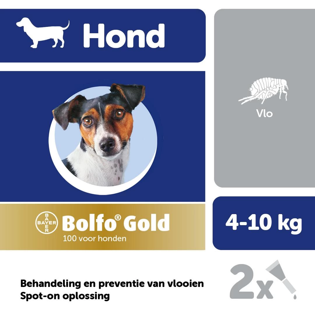 Bolfo Gold 100 Hond 2 Pipetten 4 Bolfo Gold 100 Hond 2 Pipetten - Afbeelding 2