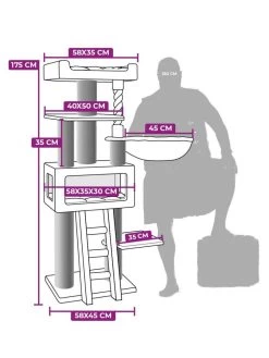 Petrebels Krabmeubel Lucky Bastards Parklane 175 Capp. -Dierenwinkel 431362afmetingen WEB