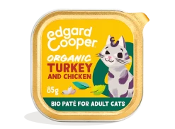 Edgard & Cooper Kattenvoer Adult Organic Kalkoen & Kip Paté 85 Gr