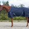 QHP Regendeken Turnout Luxe 300 Gr Navy -Dierenwinkel 6177na