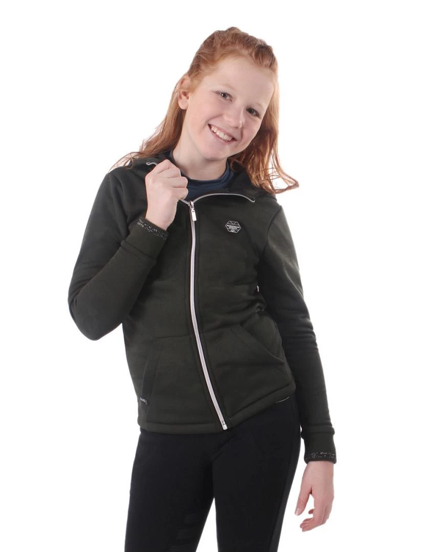 QHP Sweatvest Vieve Junior Deep Forest 3 QHP Sweatvest Vieve Junior Deep Forest