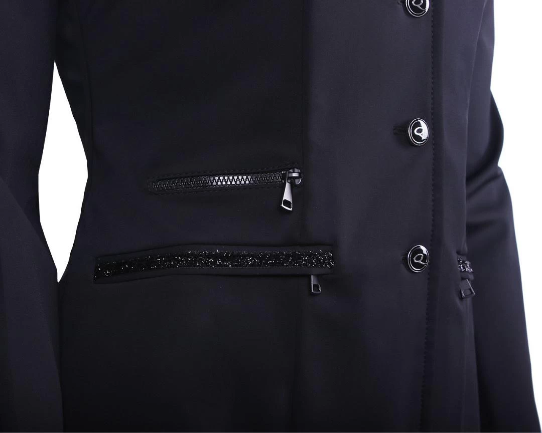 QHP Wedstrijdjas Juliet Dames Zwart 4 QHP Wedstrijdjas Juliet Dames Zwart - Afbeelding 2