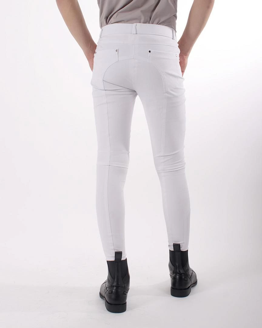 QHP Kinderrijbroek Fillip Been Grip Wit 4 QHP Kinderrijbroek Fillip Been Grip Wit - Afbeelding 2