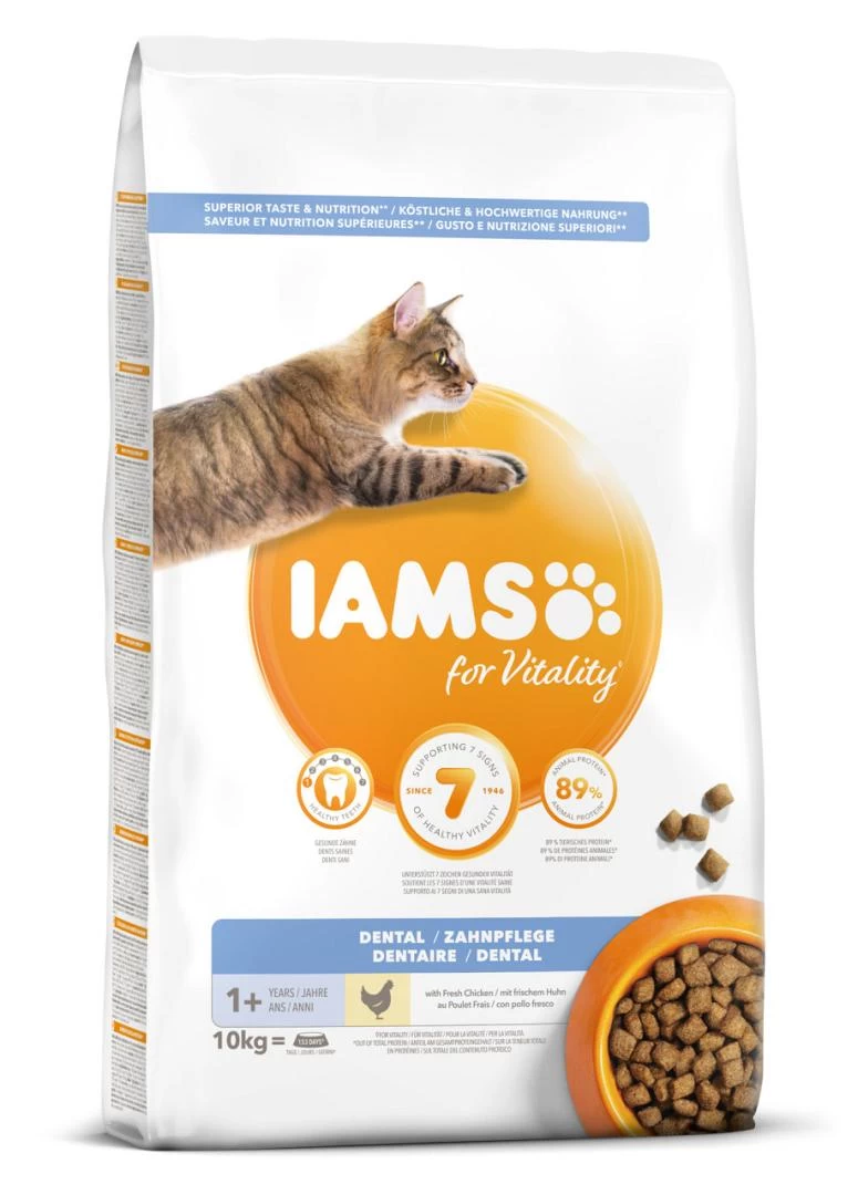 IAMS Kattenvoer Adult Dental Chicken 10 Kg 3 IAMS Kattenvoer Adult Dental Chicken 10 Kg