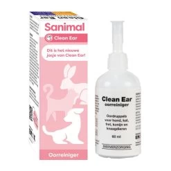 Sanimal Clean Ear Oorreiniger 60 Ml -Dierenwinkel 8713112000449 1