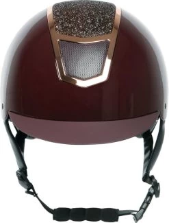Harry's Horse Veiligheidscap Matterhorn Sparkle Bordeaux/Rosegold -Dierenwinkel 8714813587376 1