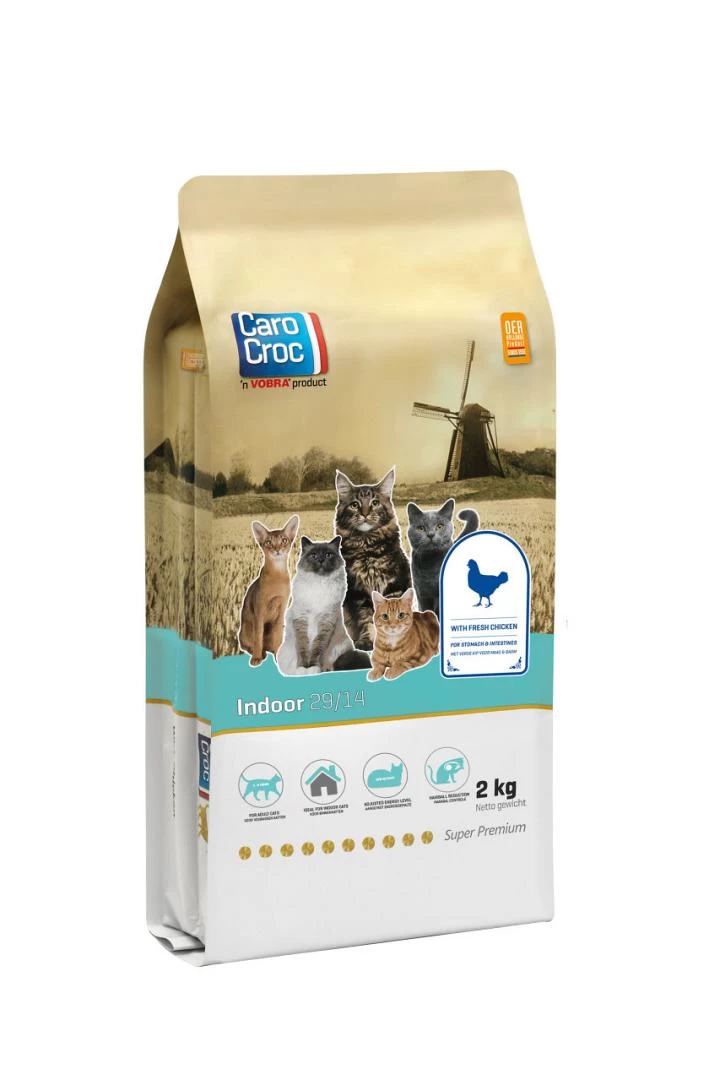 CaroCroc Kattenvoer Indoor 2 Kg 3 CaroCroc Kattenvoer Indoor 2 Kg