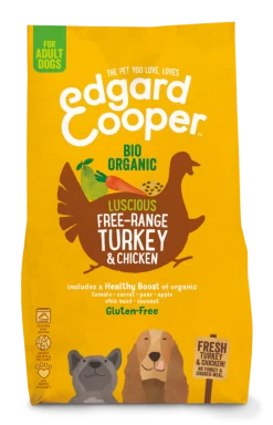 Edgard & Cooper Hondenvoer Adult Biokalkoen En -kip 2,5 Kg