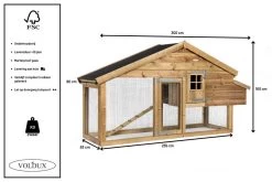 Voldux Kippen- Of Konijnenhok Romy Rechts -Dierenwinkel Kippenhok Romy rechts 8720094050287 5