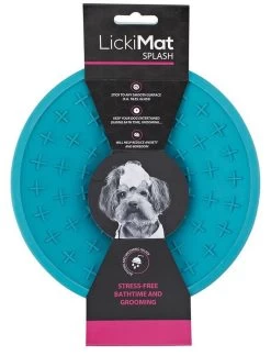 Lickimat Splash Turquoise 19 Cm -Dierenwinkel Splash Blue