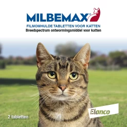 Milbemax Tabletten Kat 2 - 8 Kg 2 St -Dierenwinkel Tabletten voor katten