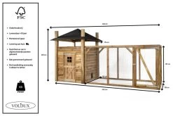 Voldux Kippen- Of Konijnenhok Hooiberg Loes XL -Dierenwinkel Voldux Kippenhok Hooiberg Loes XL 8720569162361 5