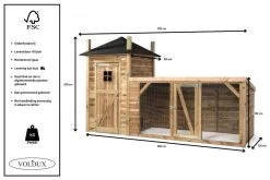 Voldux Kippen- Of Konijnenhok Lotte -Dierenwinkel Voldux Kippenhok Lotte 8720569162224 5