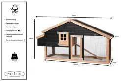 Voldux Kippen- Of Konijnenhok Remco Links -Dierenwinkel Voldux Kippenhok Remco Links 8720569162118 8