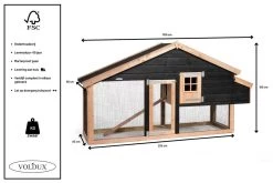 Voldux Kippen- Of Konijnenhok Remco Rechts -Dierenwinkel Voldux Kippenhok Remco Rechts 8720569162125 8