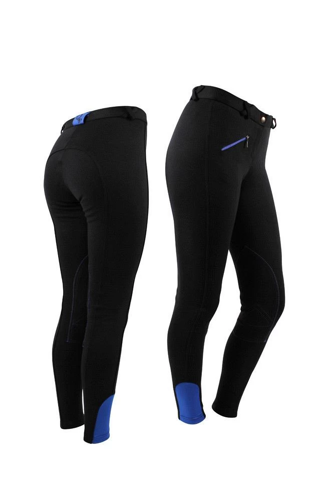 QHP Adult Damesrijbroek Zwart 4 QHP Adult Damesrijbroek Zwart - Afbeelding 2